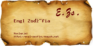 Engl Zsófia névjegykártya
